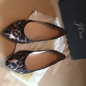 Jcrew Gemma Leopard Ballet Print Flats
